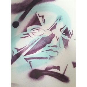 Original Art Spray paint graffiti urban stencil